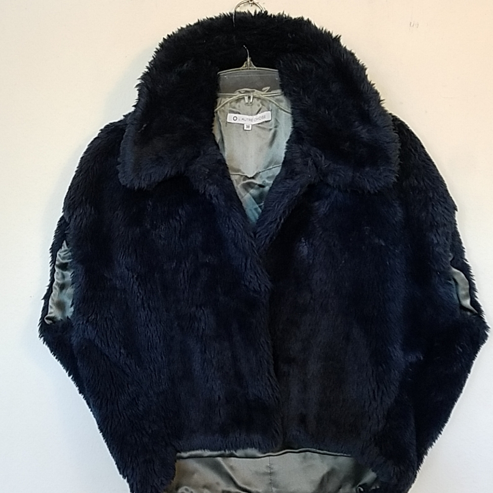 L"AUTRE CHOSE Faux fur jacket S